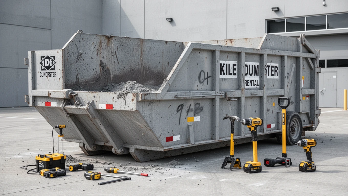 Concrete Dumpster Rental